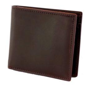 ガンゾのシェルコードバン二つ折り財布
