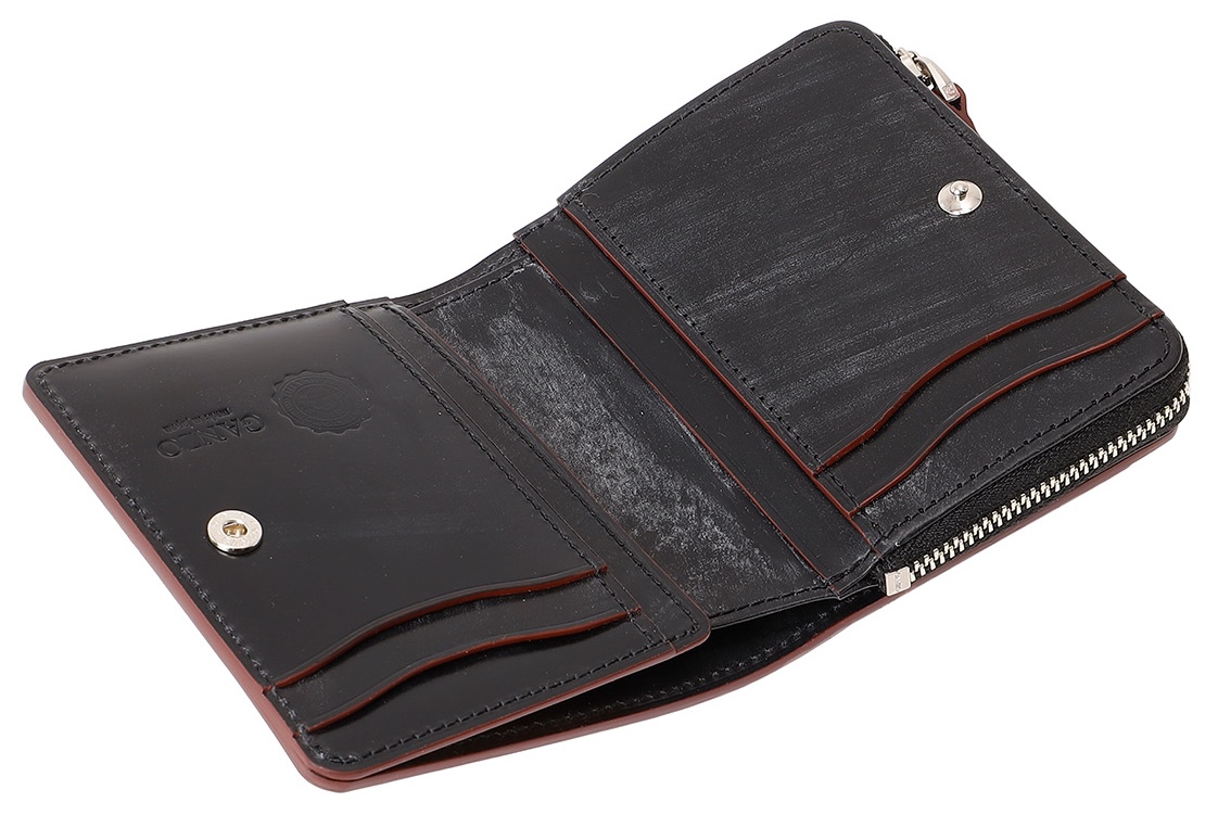ガンゾのAVON (エイボン) Lファスナー二つ折り財布の内装