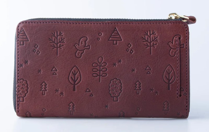 花鳥風月 小さい長財布 TIDY2.0 L字ファスナー MANO（Bordeaux）